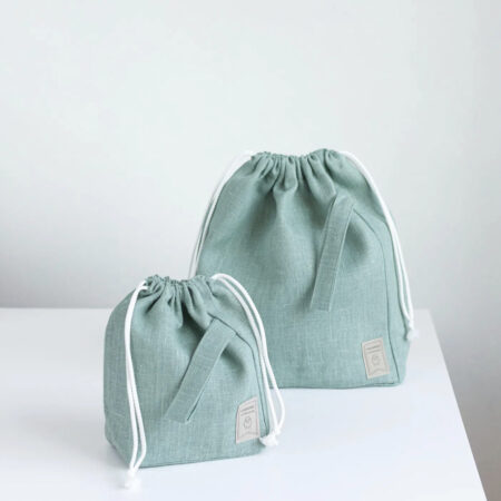 Knitter Bag Projekttasche Grün