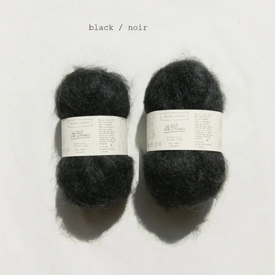 Biches &amp; Bûches Le Petit Silk &amp; Mohair - Black