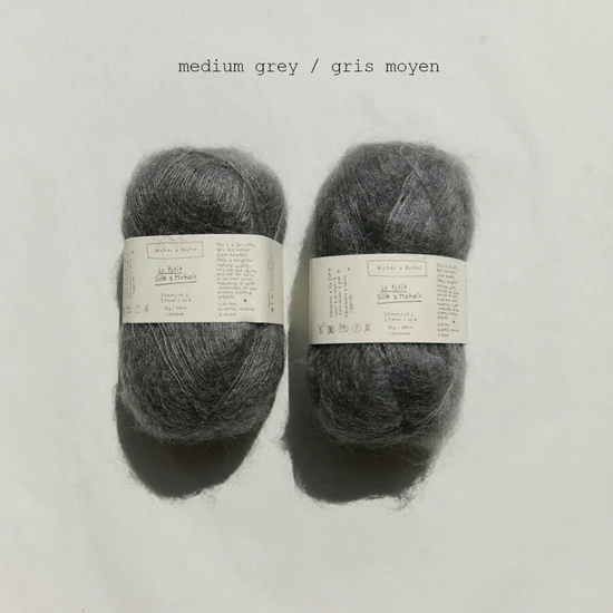 Biches &amp; Bûches Le Petit Silk &amp; Mohair - Medium Grey